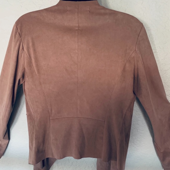 🪷Forever 21 women’s  waterfall faux suede jacket/cardigan - Picture 3 of 7